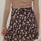 Floral Paneled Bias Mini Skirt